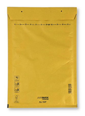 Luchtkussenenvelop 16/F 24 x 35 cm Bruin per doos (100 st.)
