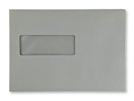 Vensterenvelop C5 16,2 x 22,9 cm Grijs