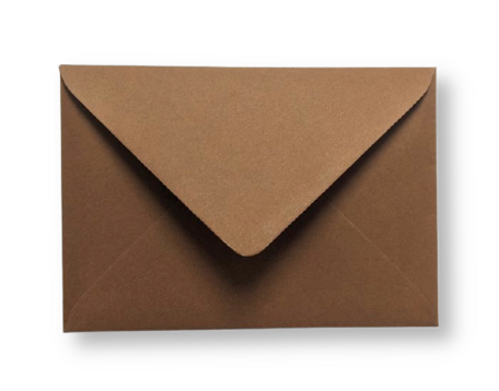 Envelop 12 x 18 cm Mooi Bruin