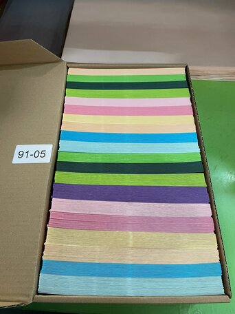 Doos vol met Enveloppen  11 x 22 cm Met Venster 