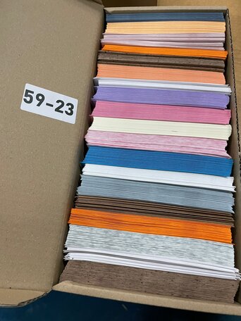Doos vol met Enveloppen  11 x 16 cm -