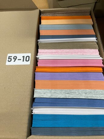 Doos vol met Enveloppen  11 x 16 cm -