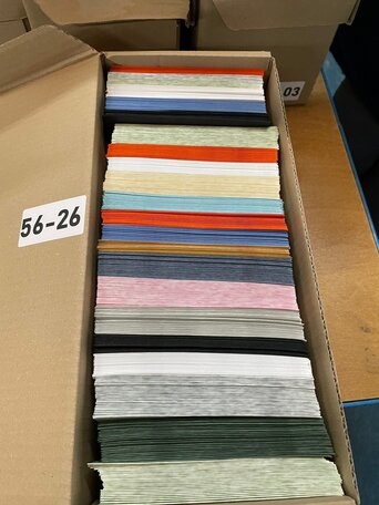 Doos vol met Enveloppen  14 x 14 cm -