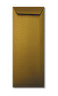 Envelop 12,5 x 31,2 cm Metallic Gold - gomsluiting plakt slecht