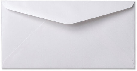 Envelop 11 x 22 cm Metallic Extra White