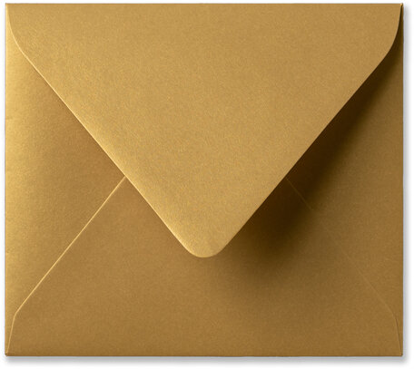 Envelop 12,5 x 14 cm Metallic Gold Rush