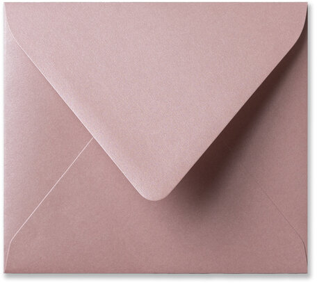 Envelop 12,5 x 14 cm Metallic Rose