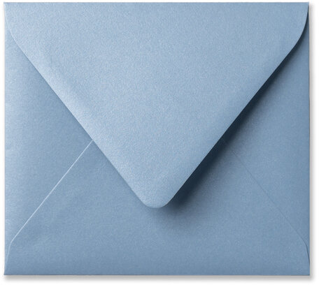 Envelop 12,5 x 14 cm Metallic Ice Blue