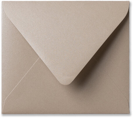 Envelop 12,5 x 14 cm Metallic Sand