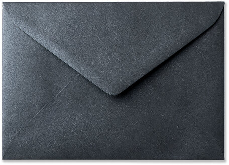 Envelop 15,6 x 22 cm Metallic Black
