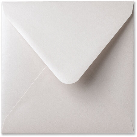 Envelop 16 x 16 cm Metallic Oyster