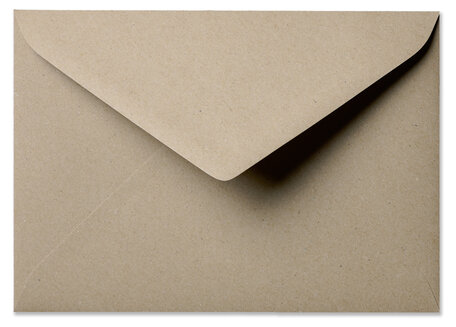 Envelop 15,6 x 22 cm Kraft natuurgrijs
