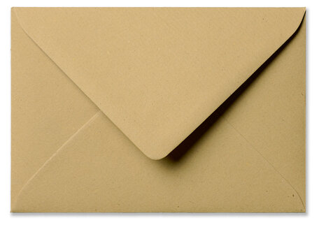 Envelop 12 x 18 cm Kraft lichtbruin