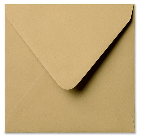 Envelop 16 x 16 cm Kraft lichtbruin