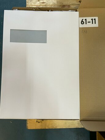 Doos C4 Enveloppen met venster 22,9x33,4 cm  - 444 stuks