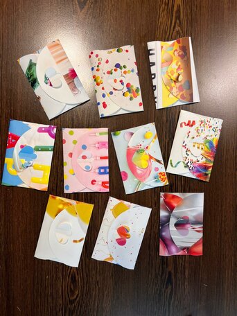 Cadeau Envelop - Verjaardag - 8 x 11,4 cm - 10 stuks