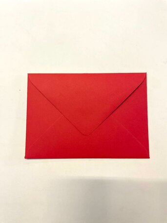 Envelop 11 x 15,6 cm Fel Rood