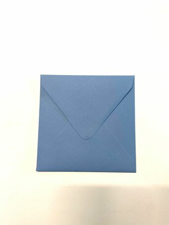 Envelop 14 x 14 cm Kraft Blauw