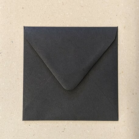 Envelop 14 x 14 cm Zwart