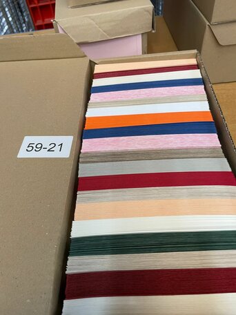 Doos vol met Enveloppen  11 x 16 cm -