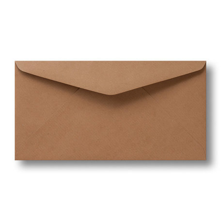 Envelop 11 x 22 cm Kraft bruin