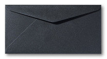 Envelop 11 x 22 cm Metallic Black