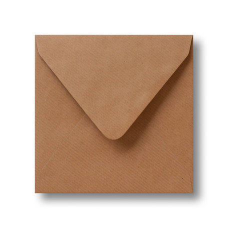Envelop 12 x 12 cm Kraft bruin
