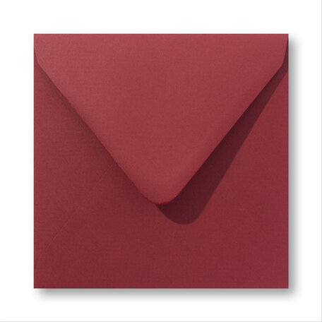 Envelop 12,5 x 14 cm Retrorood