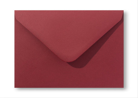 Envelop 12,5 x 17,6 cm Retrorood