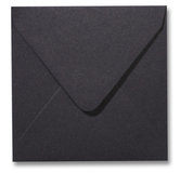 Envelop 16 x 16 cm Metallic Dark