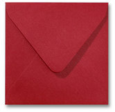 Envelop 16 x 16 cm Metallic Rood
