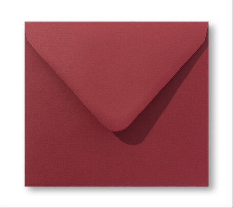 Envelop 16 x 16 cm Retrorood