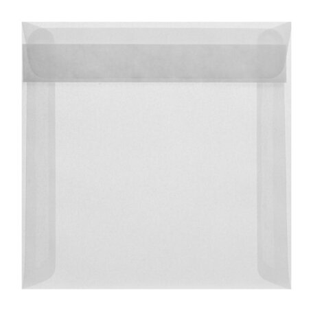 Envelop 17 x 17 cm transparant wit