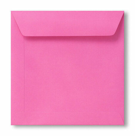 Envelop 19 x 19 cm Knalroze