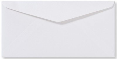Envelop 9 x 22 cm Metallic Extra White