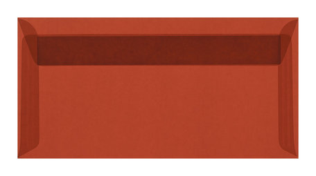 Envelop 11 x 22 cm transparant Rood