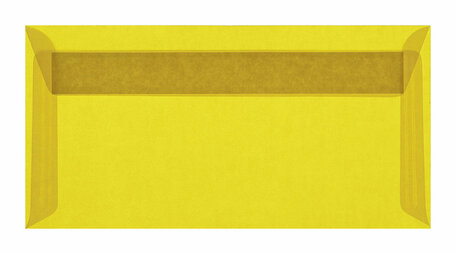 Envelop 11 x 22 cm transparant Geel