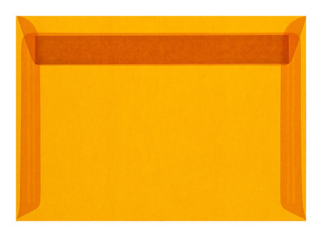 Envelop 16,2 x 22,9 cm transparant Oranje