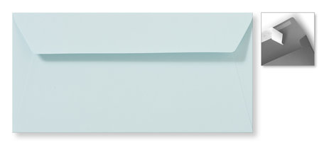 Envelop 11 x 22 cm Striplock Zachtblauw