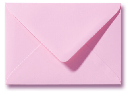 Envelop 11 x 15,6 cm Donkerroze