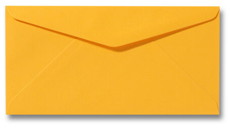 Envelop 11 x 22 cm Goudgeel