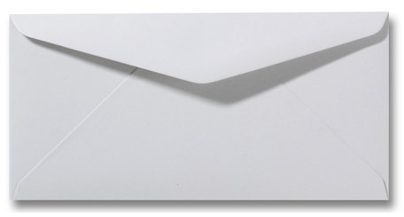 Envelop 11 x 22 cm Zilvergrijs