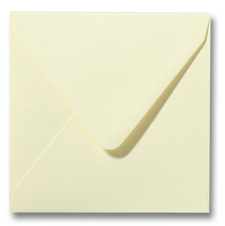 Envelop 12 x 12 cm Zachtgeel
