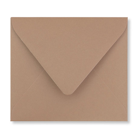 Envelop 12,5 x 14 cm Bruin