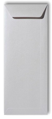 Envelop 12,5 x 31,2 cm Metallic Platinum