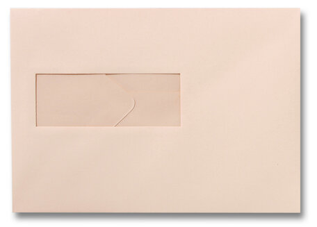 Envelop 15,6 x 22 cm Abrikoos venster
