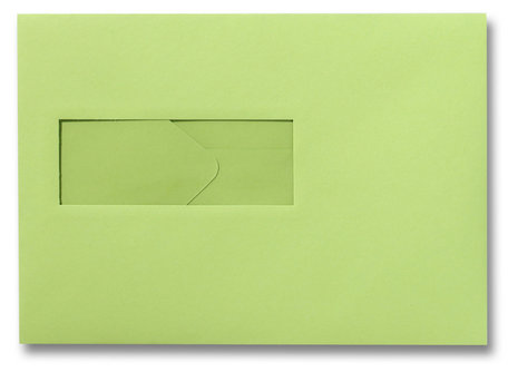 Envelop 15,6 x 22 cm Appelgroen venster