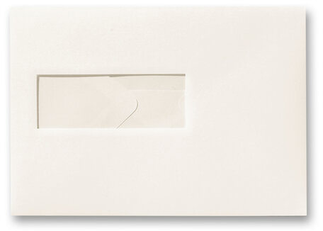 Envelop 15,6 x 22 cm Ivoor venster