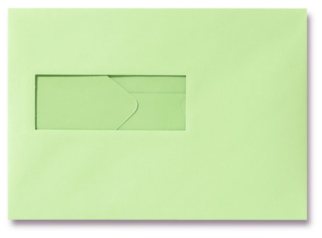 Envelop 15,6 x 22 cm Lentegroen venster