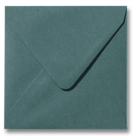Envelop 16 x 16 cm Donkergroen